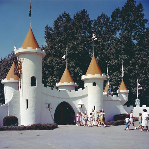 The Castle entrance in 1955