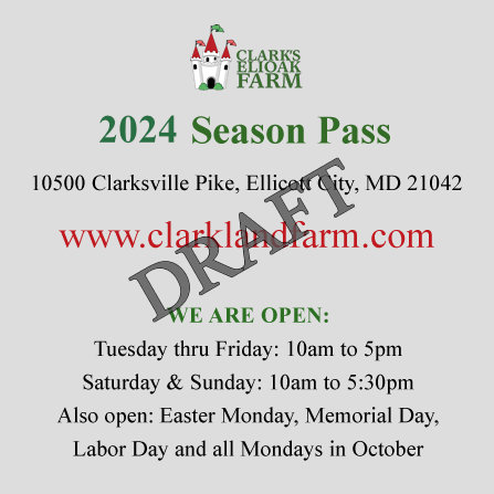 Seasons Pass for Clark's Elioak Farm